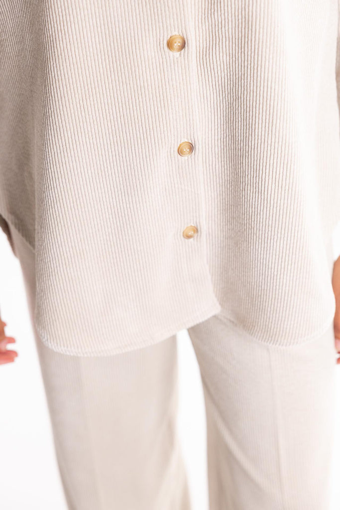 Camicia over Ledifa in velluto latte LEDIFA LATTE H2O 