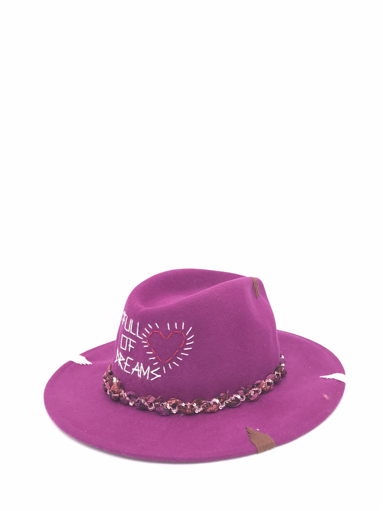 Cappello classico full of dreams viola FW-C10 FULL OF DREAMSVIOLA THE HAT GANG 