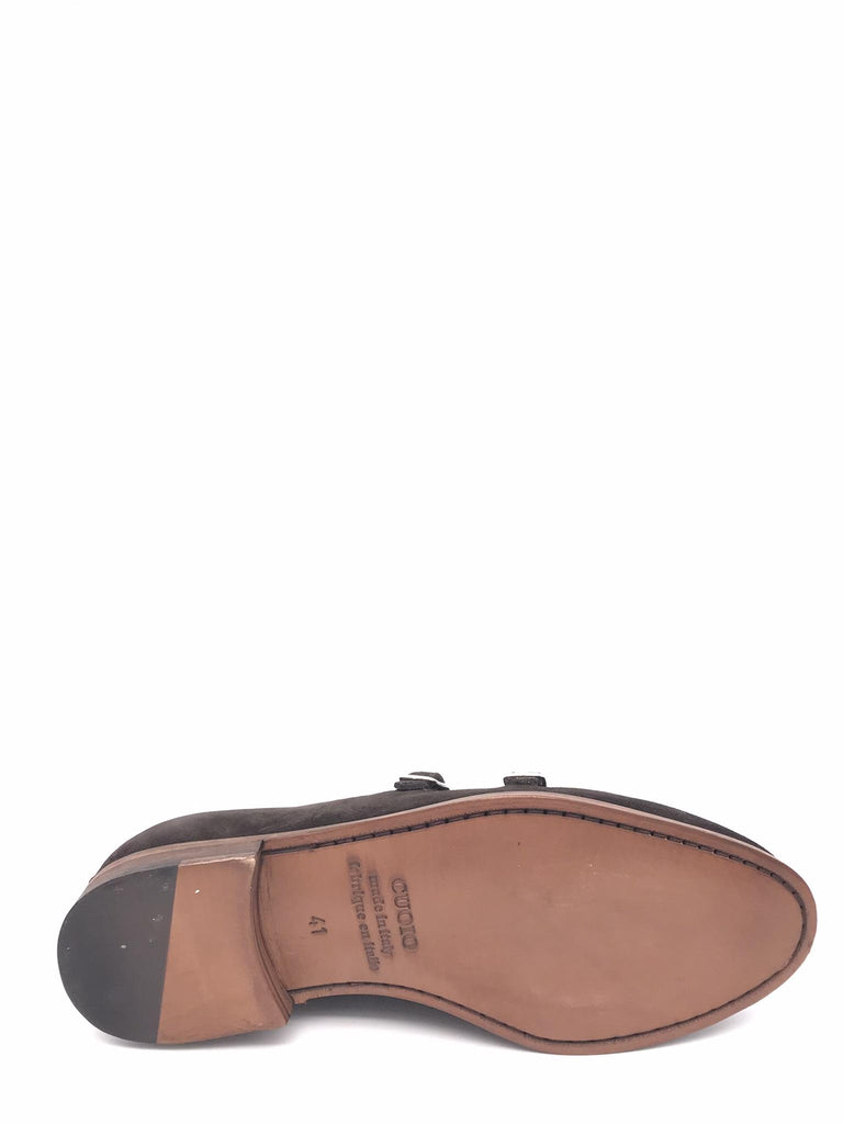 Mocassino Douglas doppia fibia in camoscio marrone DOUGLAS/F MARRONE ZULIAN 