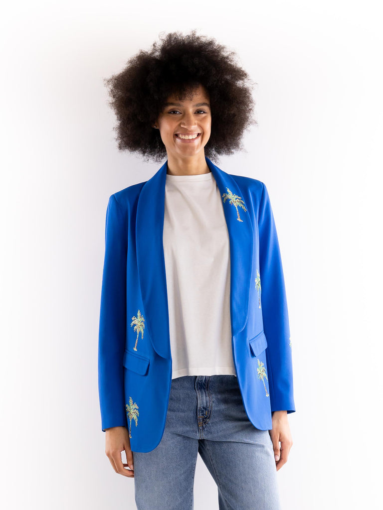 Giacca donna  palme strass bluette 14135 BLUETTE 5 PROGRESS 