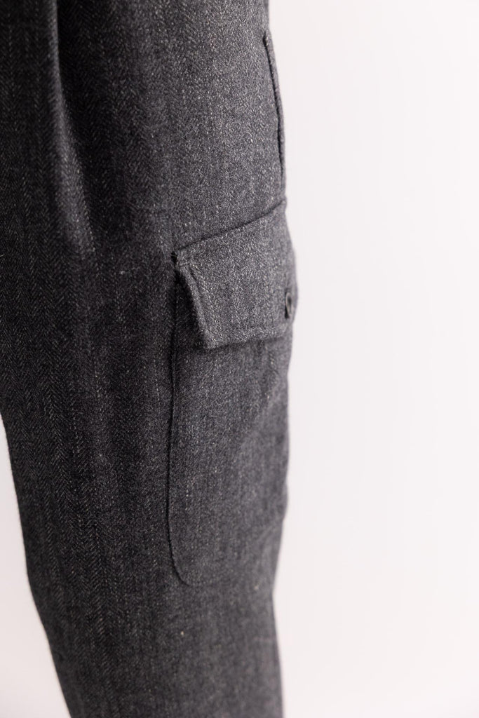 Pantalone cargo misto lana antracite OF1F2W5P033 ANTRACITE OUTFIT 