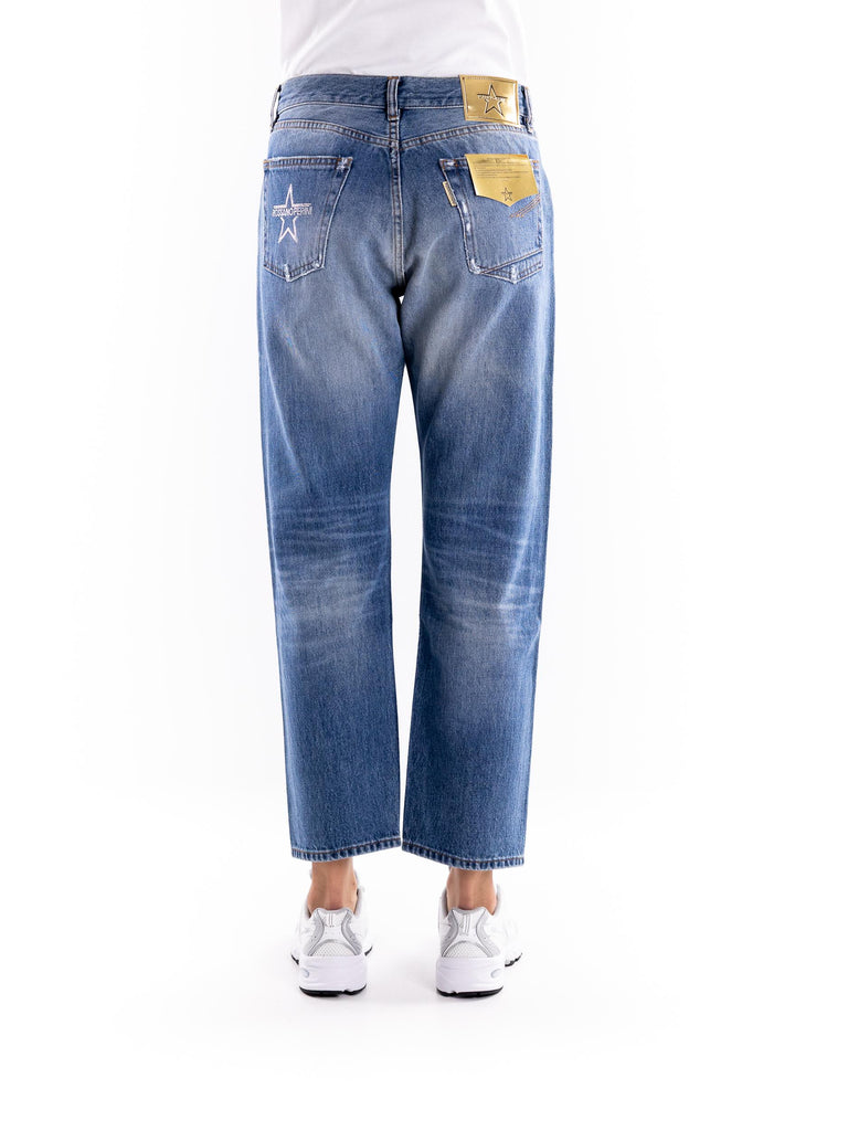 Jeans boyfriends strass multicolor LVS051BOY 21BLU ROSSANO PERINI 