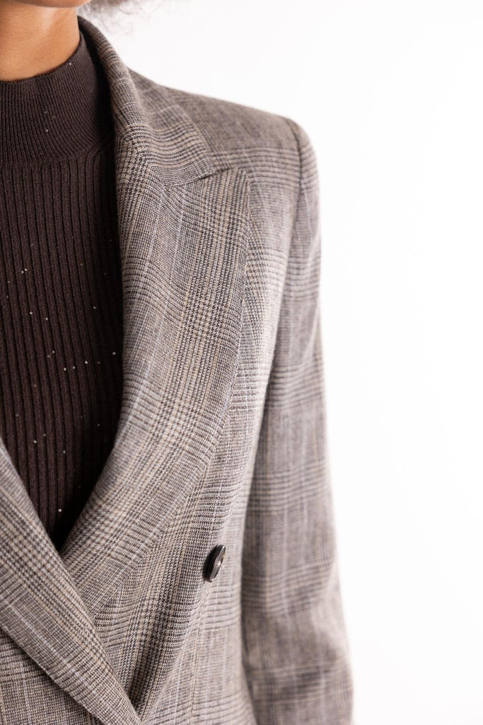 Blazer Rob doppiopetto fluido grigio 2523046081200 001GRIGIO MARELLA 