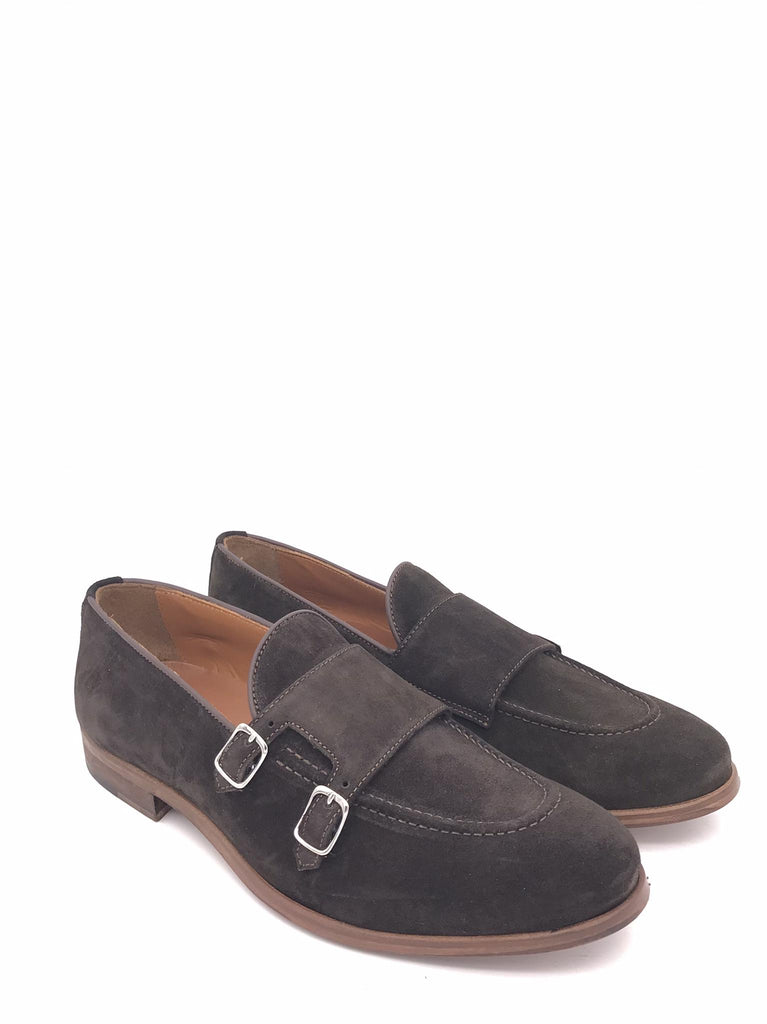 Mocassino Douglas doppia fibia in camoscio marrone DOUGLAS/F MARRONE ZULIAN 