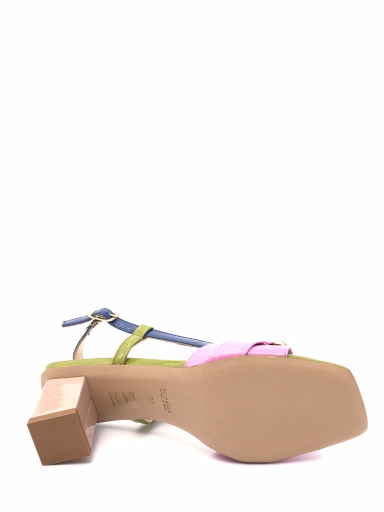 Sandalo Naomi in vernice multicolor 2700 MULTICOLOR ZULIAN 
