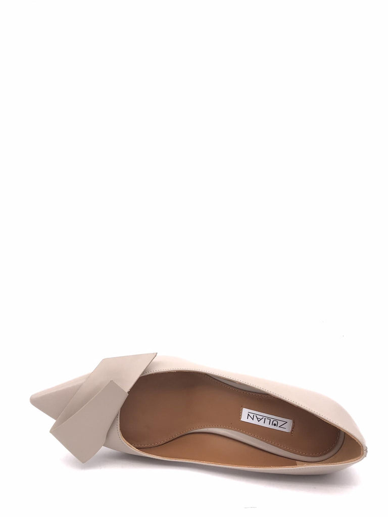 Decolletè Cloe in pelle spazzolata sabbia 2371 SABBIA ZULIAN 