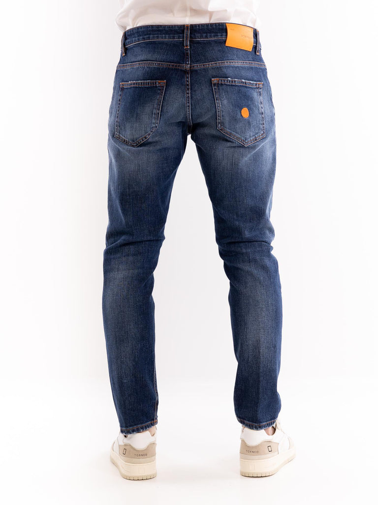 Jenas uomo  modello Yaren blu scuro slavato M2F4011A DTFUTBLU DON THE FULLER 