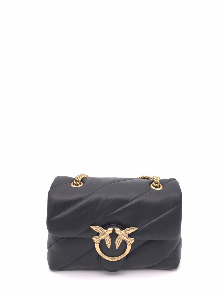 Borsa mini love puff maxi quilt nera 100039 A0F2-Z99QNERO PINKO 