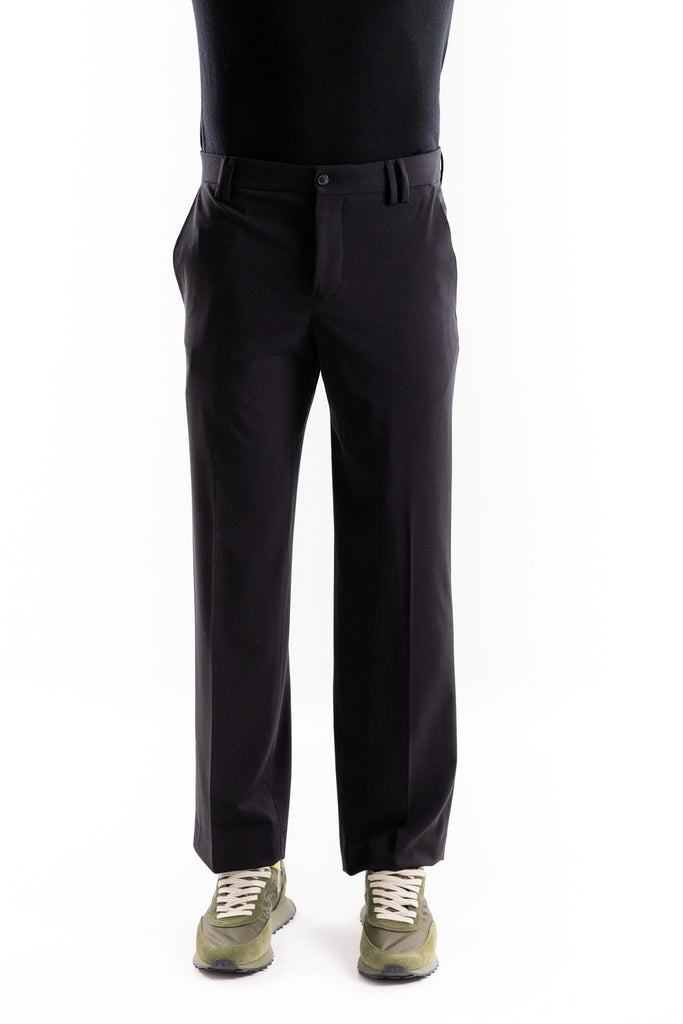 Pantalone a palazzo nero W5U109 NERO THE EDITOR 