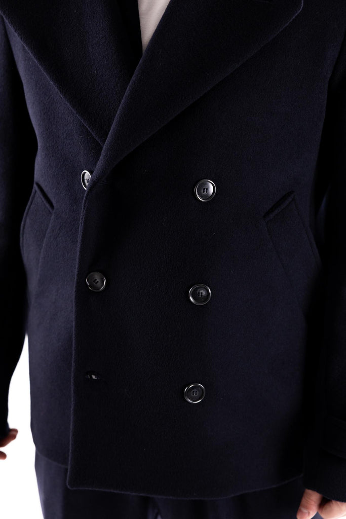 Caban corto blu W5U506 BLU THE EDITOR 