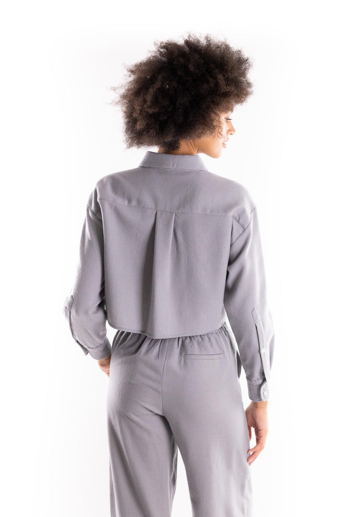 Camicia crop  Livia grigio chiaro 2523116122200 002GRIGIO CHIARO MARELLA 
