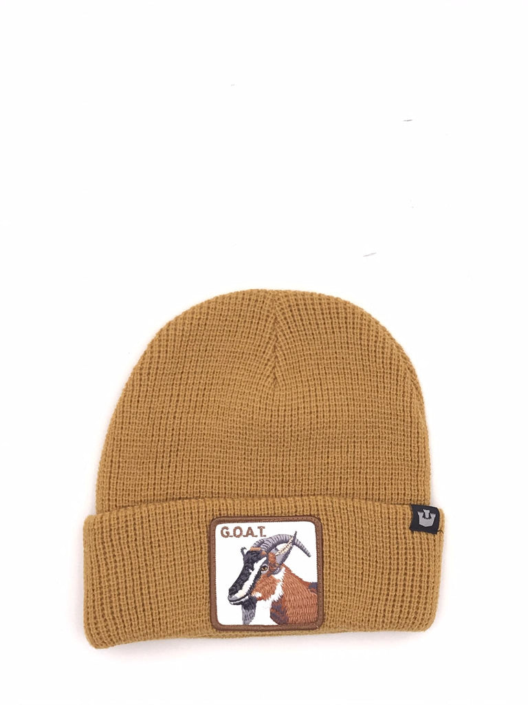 Berretto Goat effetto maglia ocra BEANIES GOATOCRA GOORIN BROS 