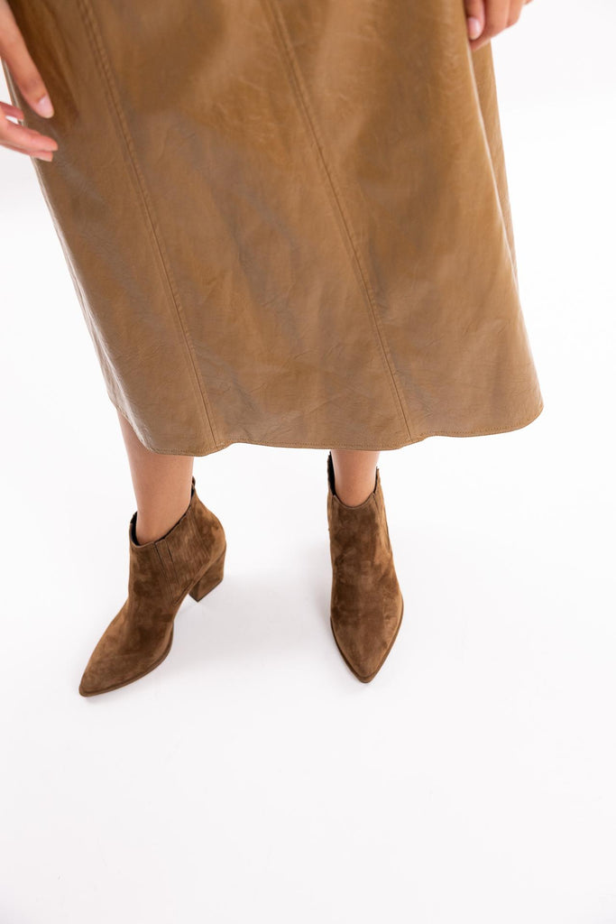 Gonna longuette Falange cammello 25231060712 CAMMELLO MARELLA 