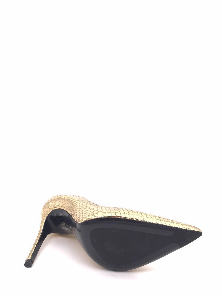 Decolletè in pelle stampata pitone oro ANNY ORO ROBERTO FESTA 