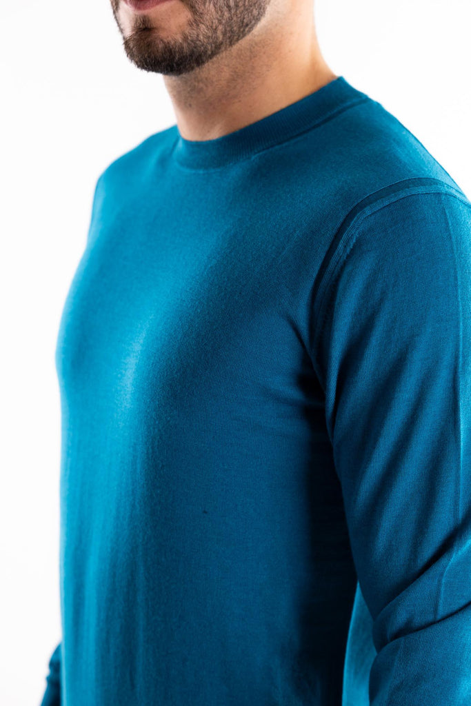 Maglia girocollo in lana finezza 16 pavone A001 PAVONE PAOLO PECORA 