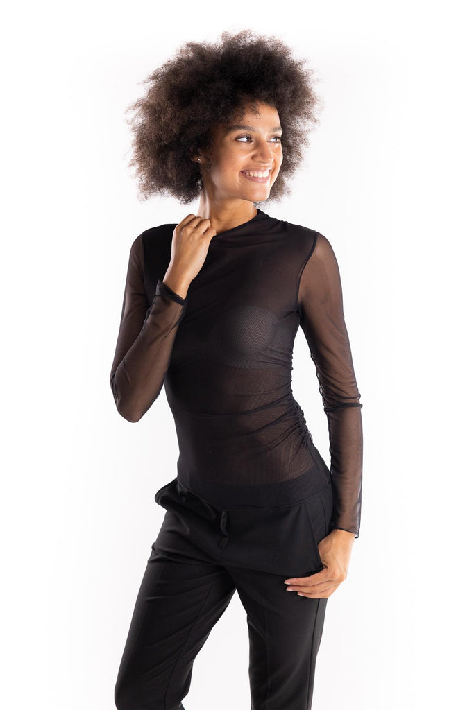 T-shirt Trinity in tulle doppiato nero 2523946021200 001NERO MARELLA 