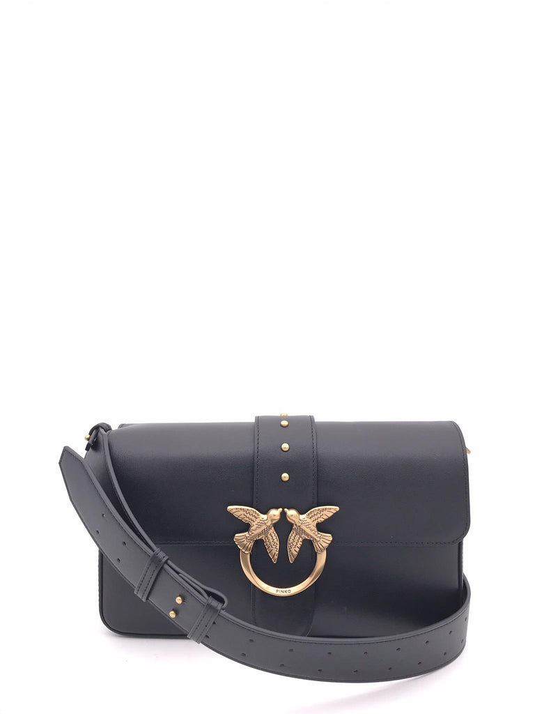 Borsa love one classic slouchy grande nera 104524 A0QONERO PINKO 