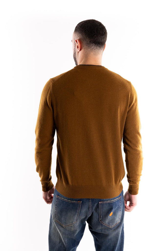 Maglia girocollo in lana media pesantezza bruciato A035 BRUCIATO PAOLO PECORA 