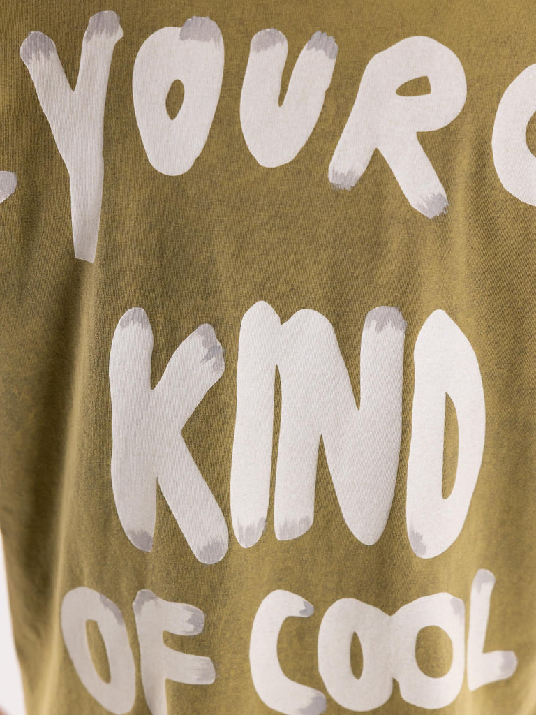 T-shirt uomo stone steven verde militare S5U701 VERDE THE EDITOR 