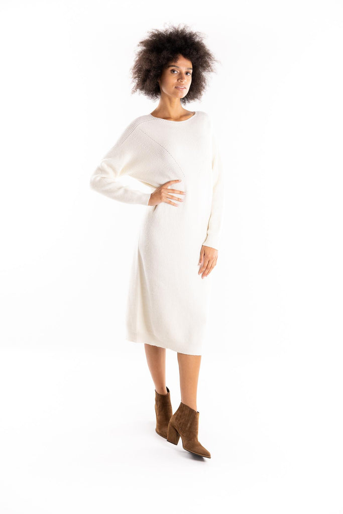 Abito Balma in maglia color latte BALMA LATTE H2O 
