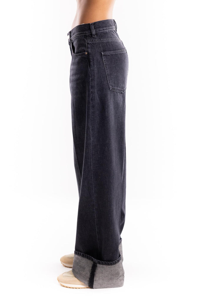 Jeans a palazzo Niki nero W2F5033 NERO DON THE FULLER 
