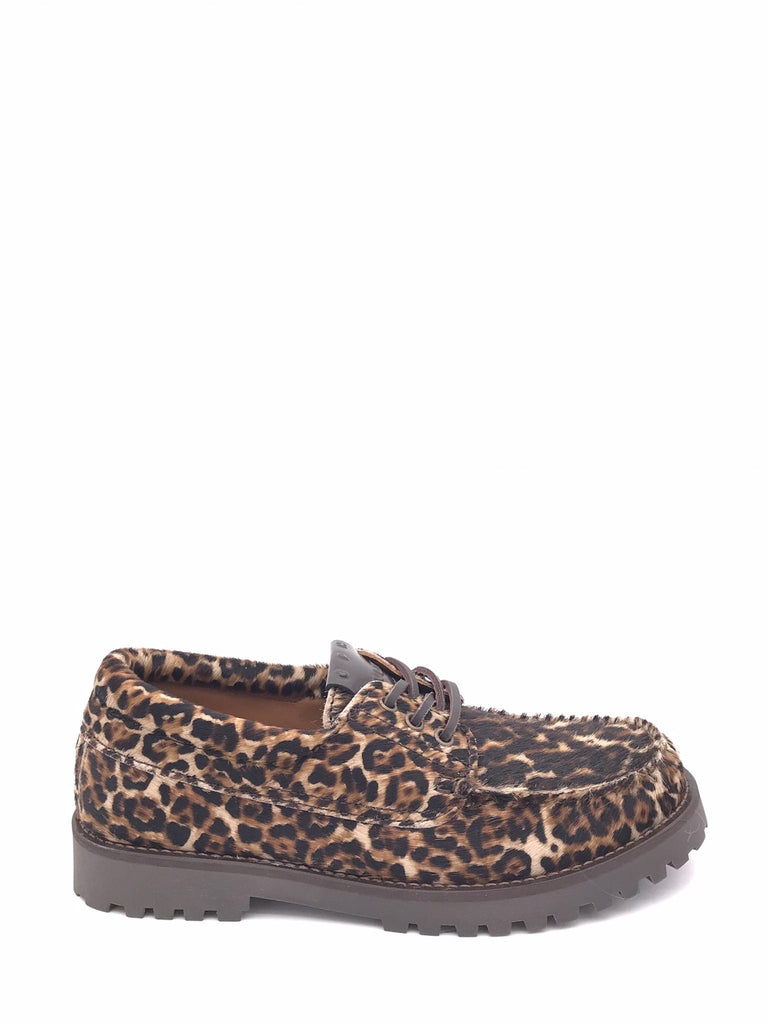 Scarpa allacciata in cavallino leopardato CPH616 LEOPARDATO COPENHAGEN 
