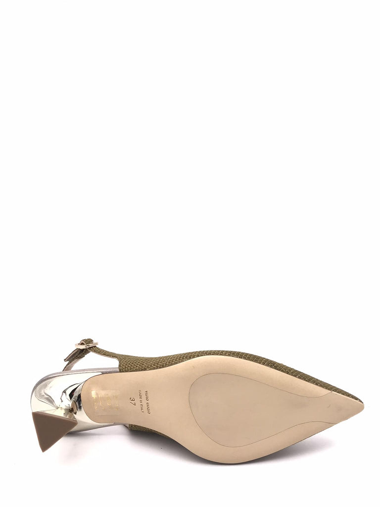 Chanel donna rafia color kaki