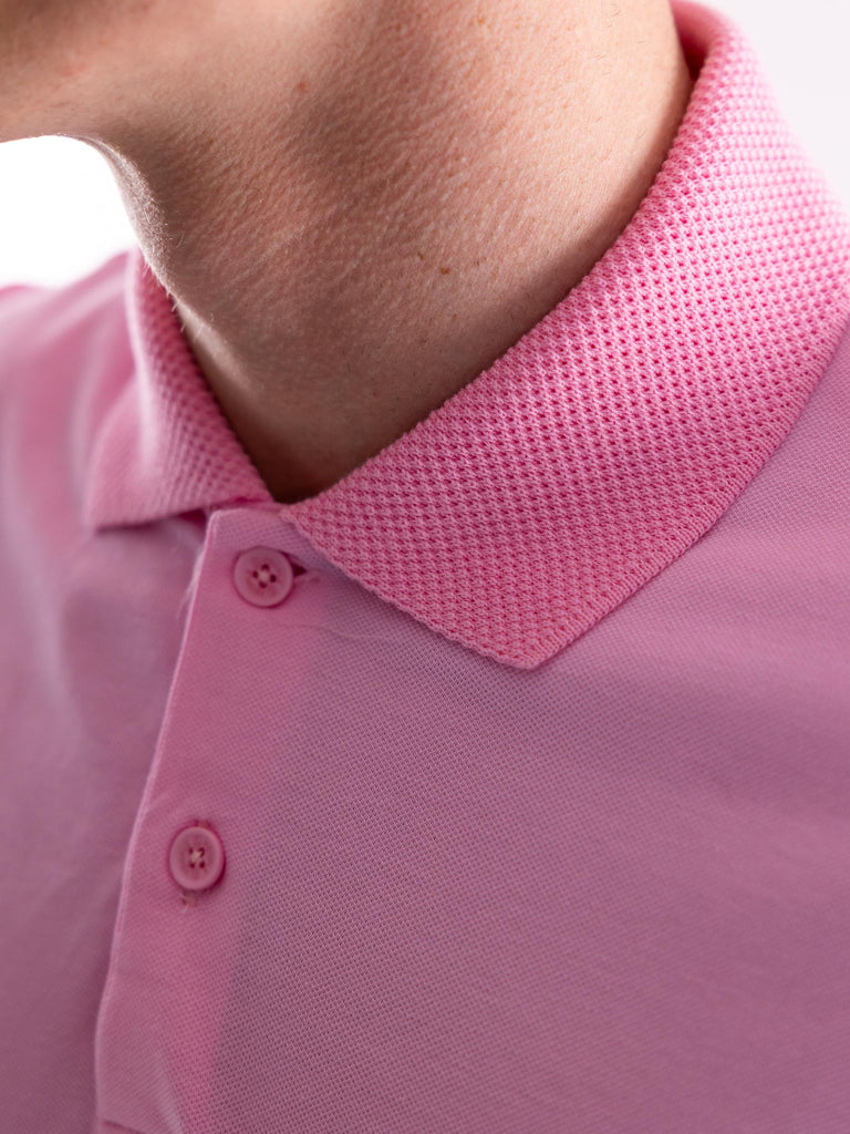 Maglia polo in cotone rosa PM888 ROSA PEOPLE OF SHIBUYA 
