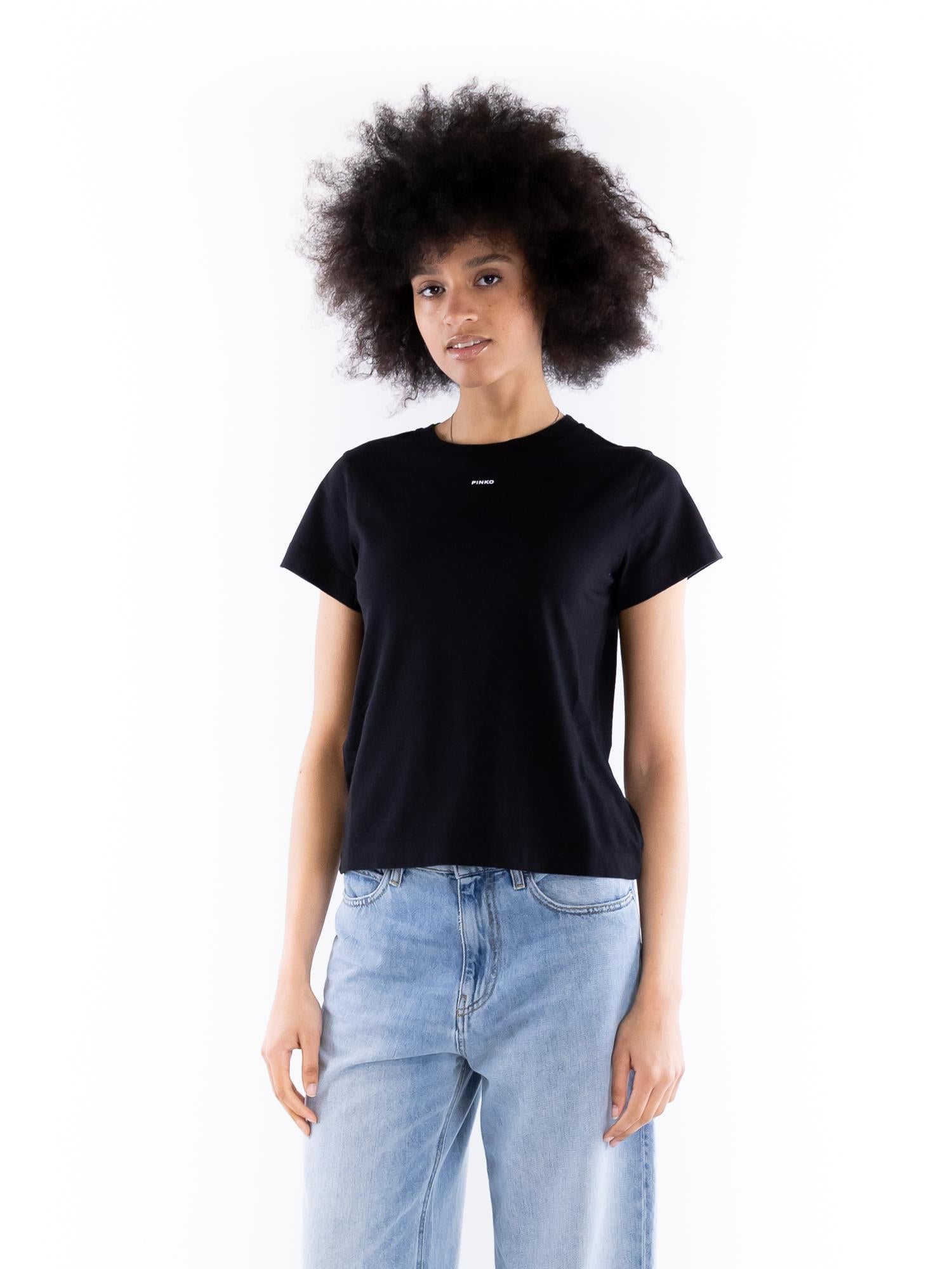 Pinko Basico 4 T-shirt Jersey Cotone, T-shirt Donna