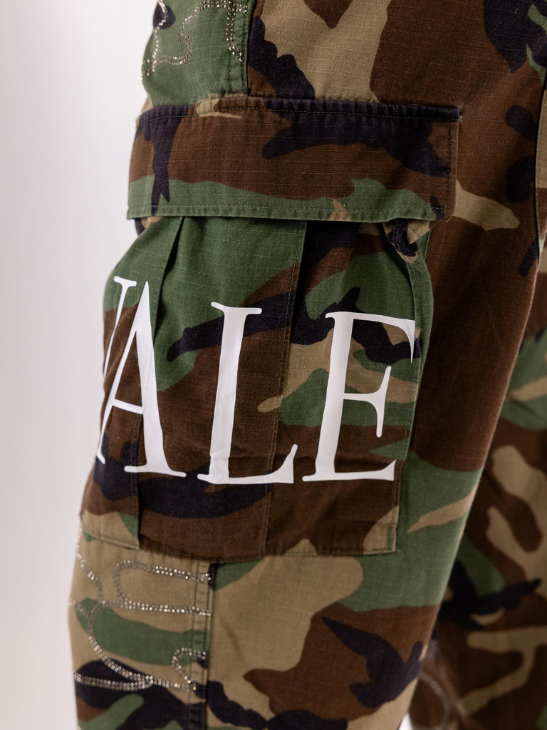 Pantalone donna cargo limited edition camouflage fake BUS25092 CAMOUFLAGE BRAND UNIQUE 