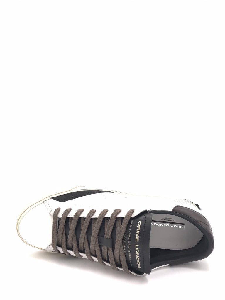Sneakers distressed 2.0 bianca-marrone 11075 BIANCA-MARRONE CRIME LONDON 