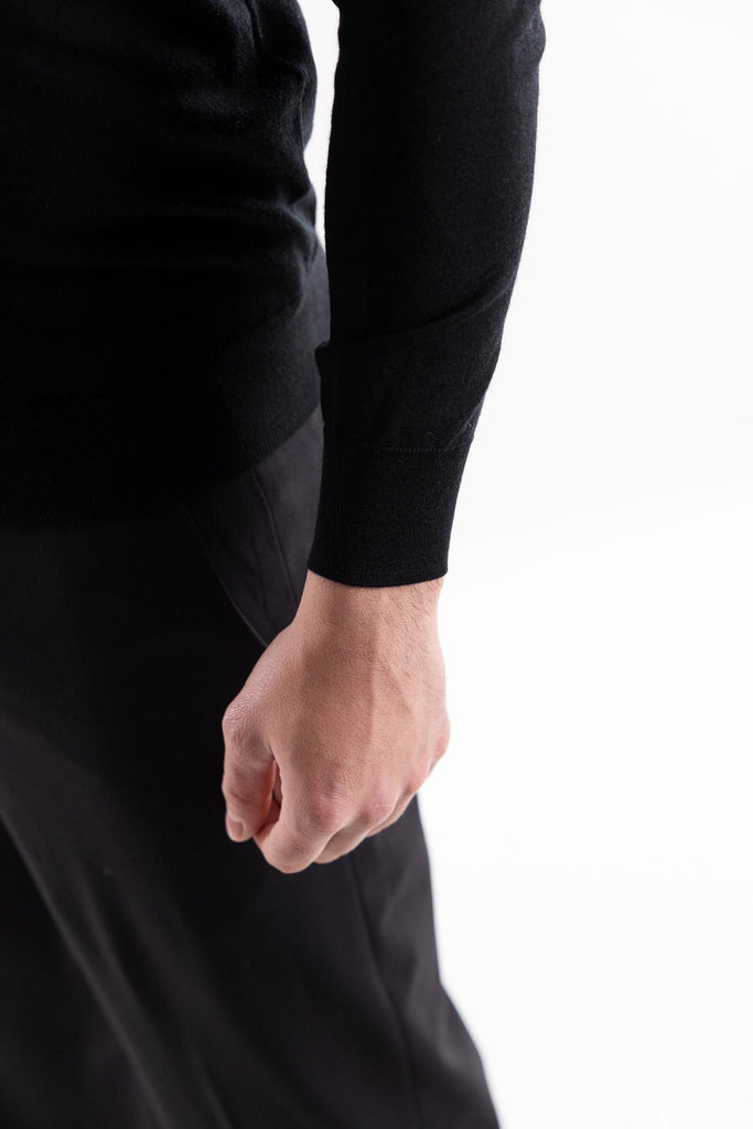 Maglia lupetto finezza 16 blu scuro A003 NERO PAOLO PECORA 