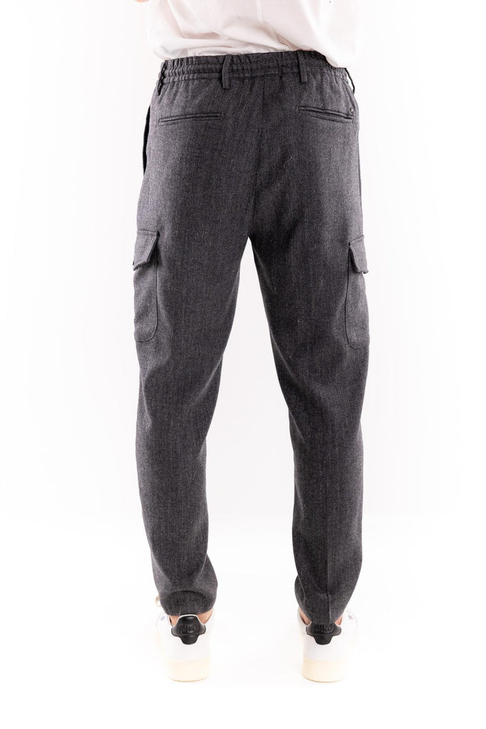 Pantalone cargo misto lana antracite OF1F2W5P033 ANTRACITE OUTFIT 