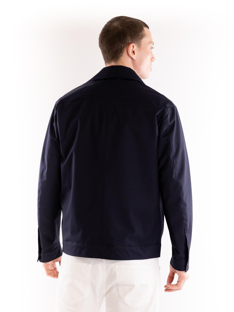 Caban uomo in tessuto blu S2S5CT00J013 174 OUTFIT 
