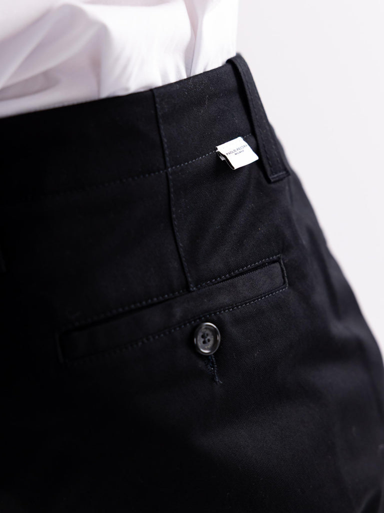 Pantalone uomo chinos nero B081 NERO PAOLO PECORA 
