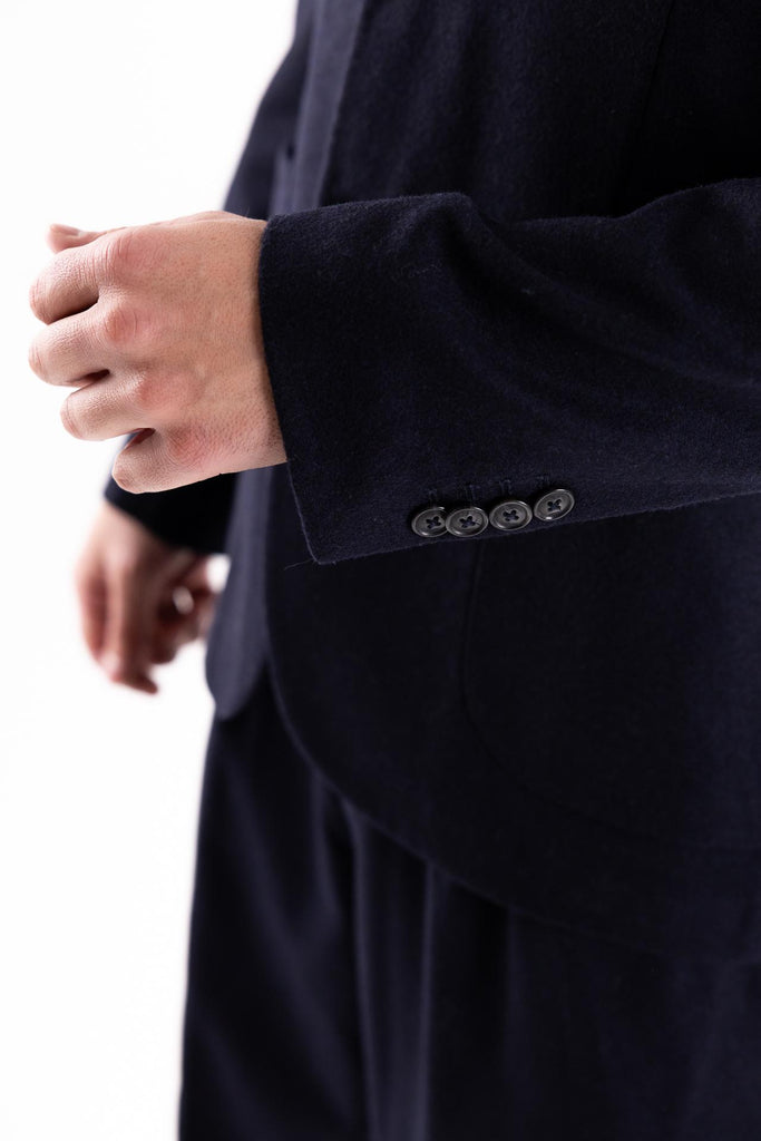 Giacca monopetto in tessuto misto lana blu W5U502 BLU THE EDITOR 