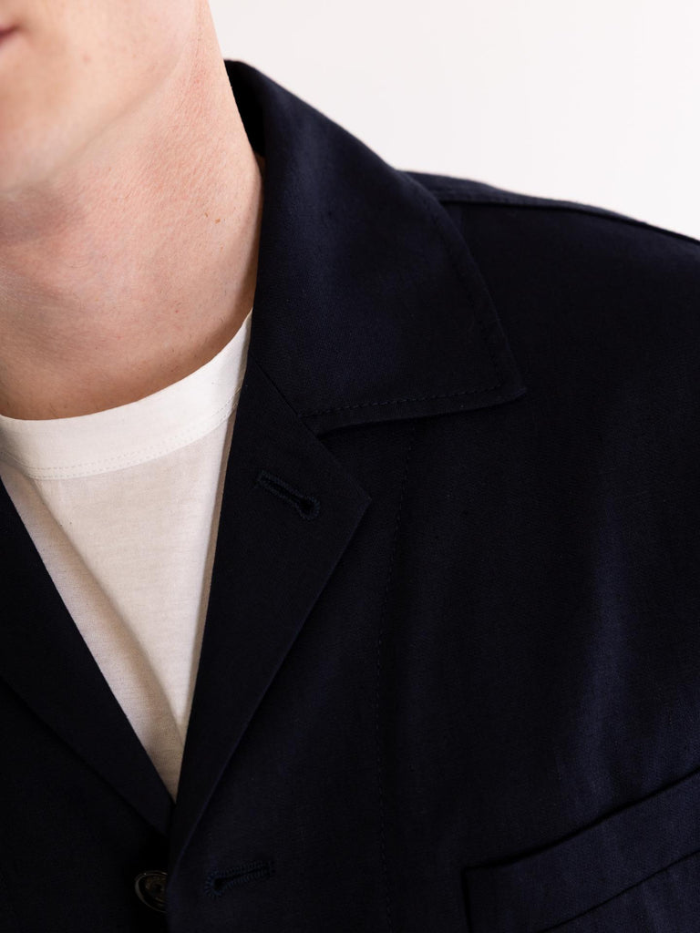 Giacca-camicia uomo in tessuto blu L101 36166685 PAOLO PECORA 