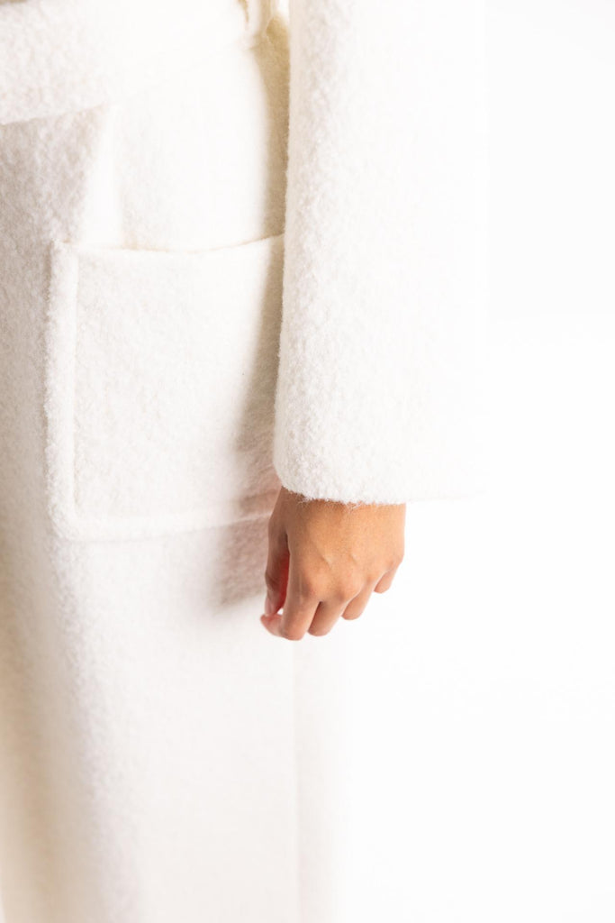 Cappotto Cerfoglio monopetto con cintura color  tortora 105695 A2UBTORTORA PINKO 