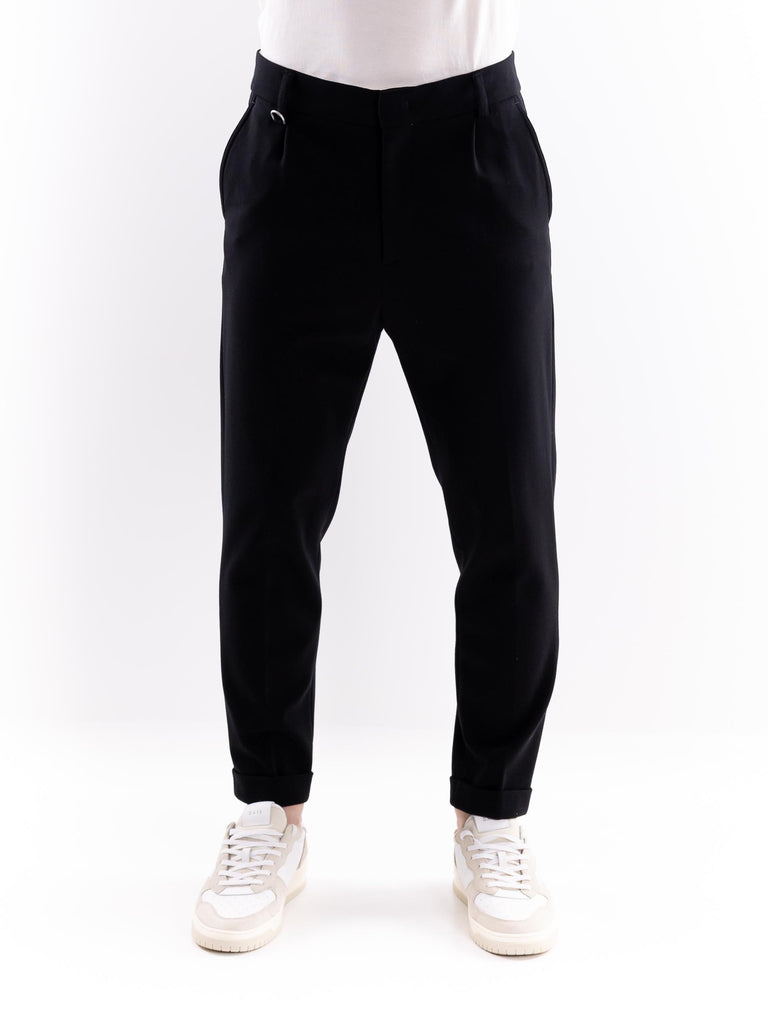 Pantalone uomo  japan jersey nero B131 NERO PAOLO PECORA 