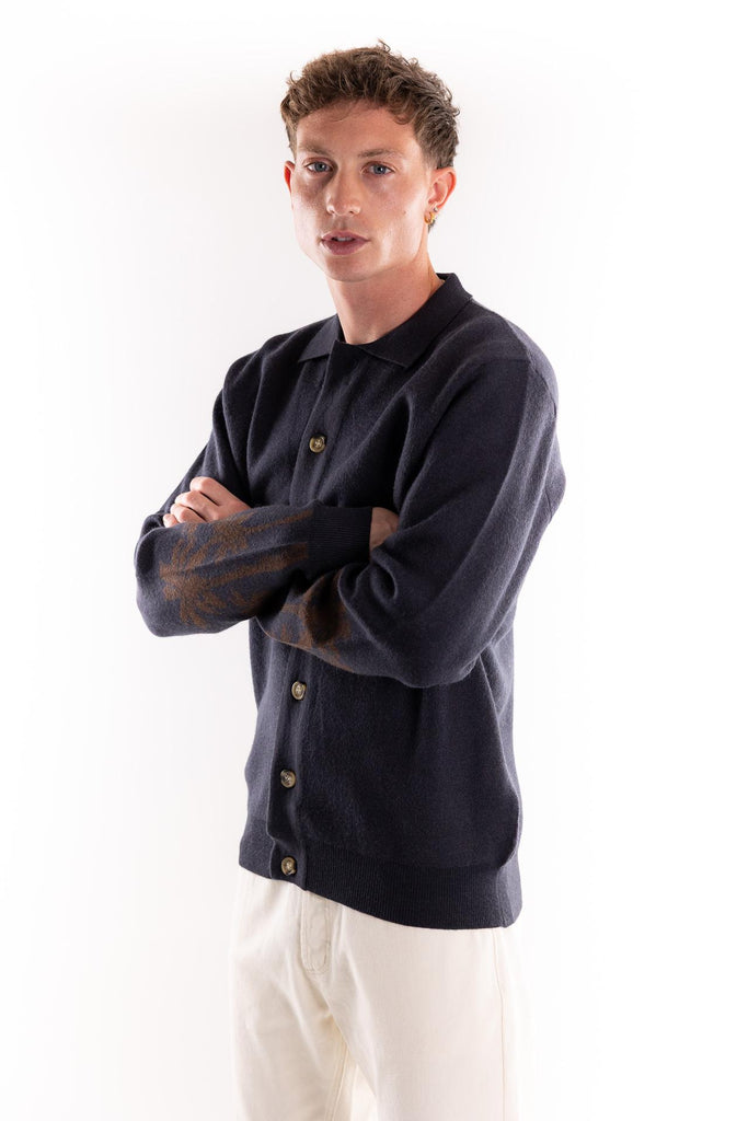 Maglia cardigan Malibou blu TOCOM PLK MALIBUBLU TOOCO 
