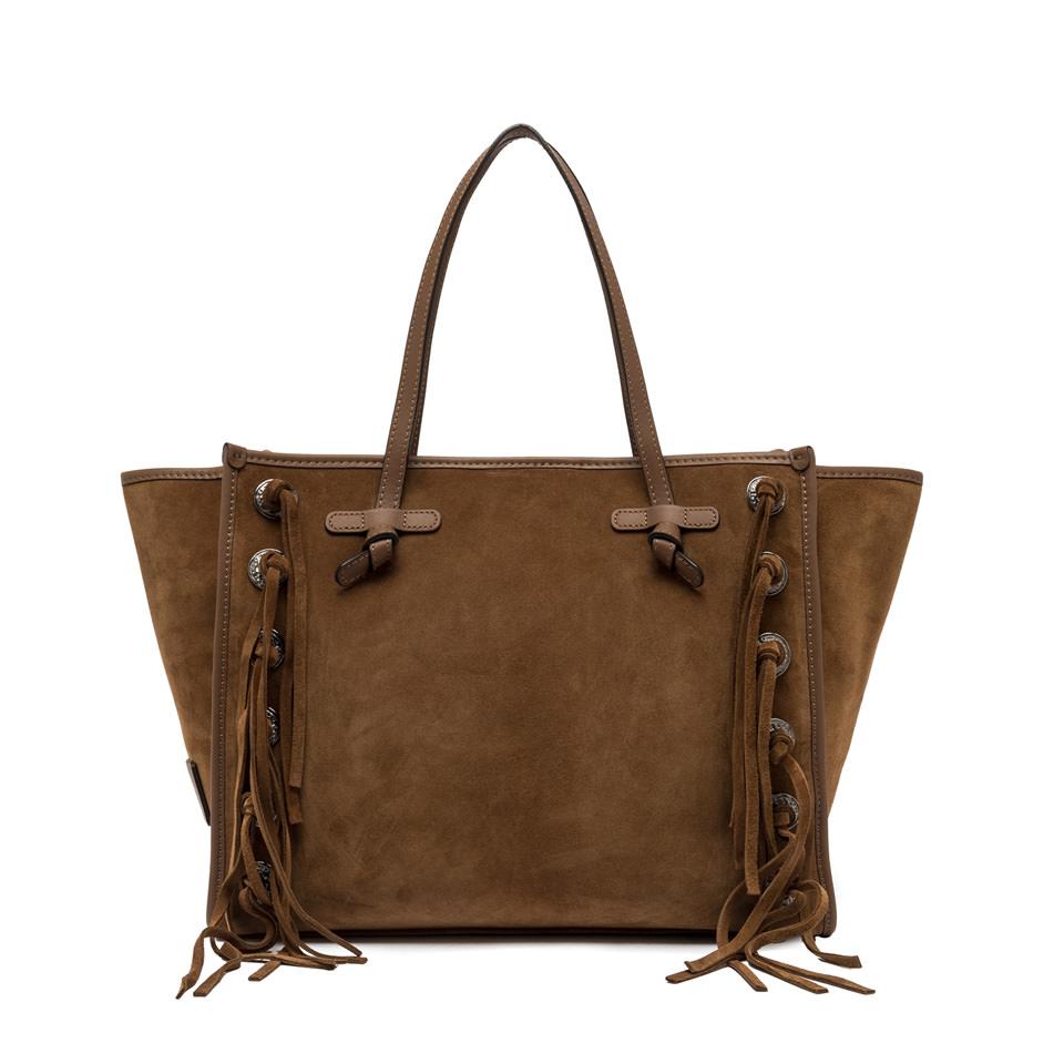 Borsa Marcella cognac con frange BS12080 COGNAC GIANNI CHIARINI 