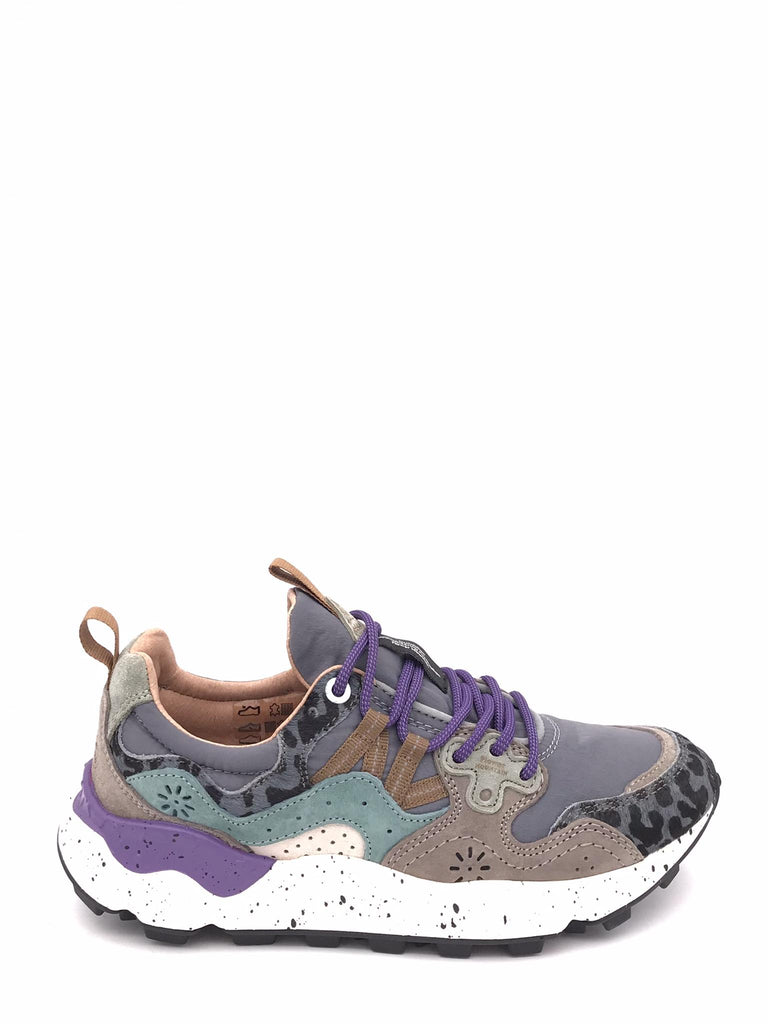 Sneakers donna yamano 3 grigio-viola YAMANO 3 WOMAN 1B74GRIGIO-VIOLA FLOWER MOUNTAIN 