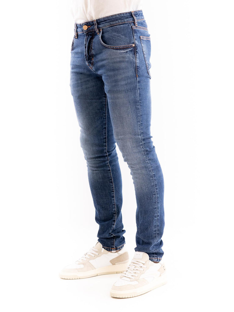 Jeans uomo modello Milano blu scuro slavato M2S4016 DTFUTBLU DON THE FULLER 