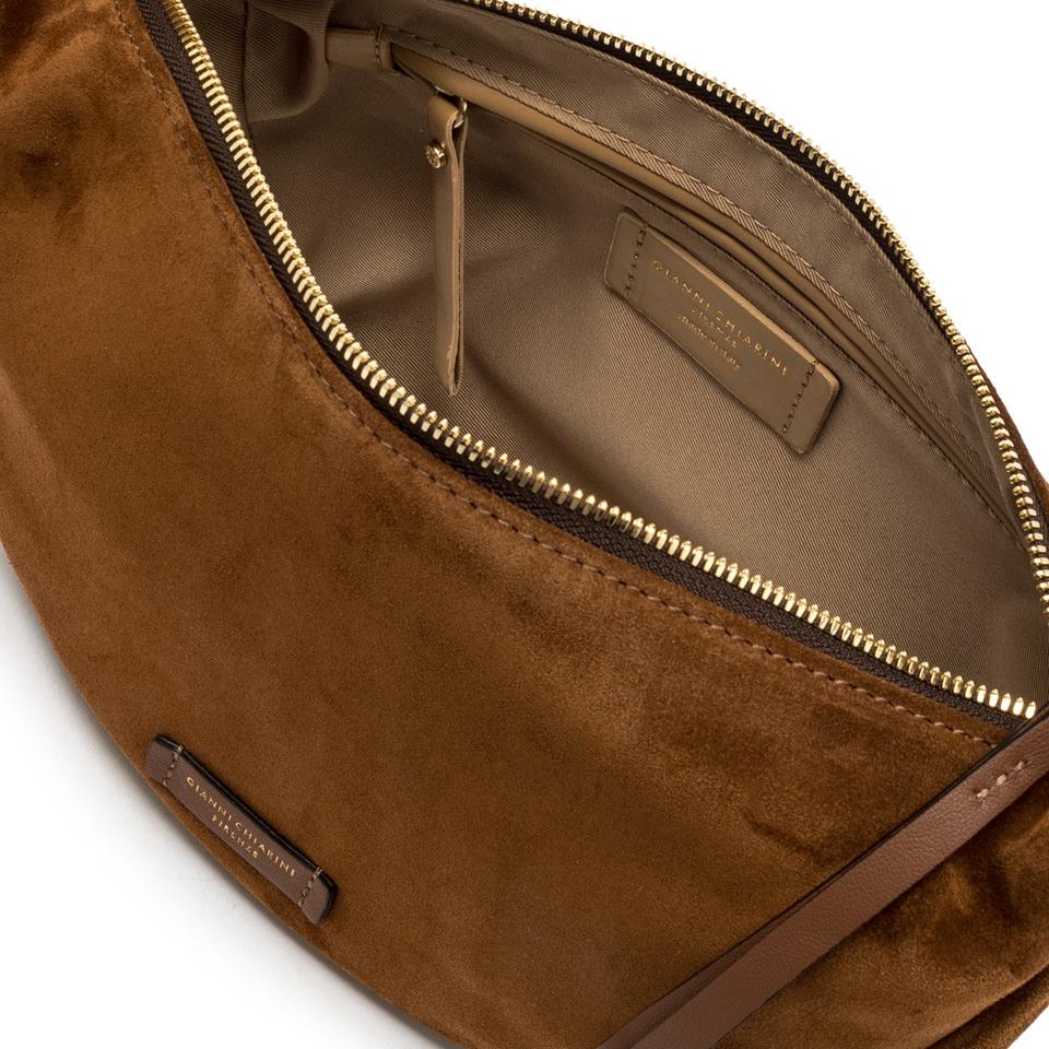 Borsa Aisha in camoscio cognac BS12050 COGNAC GIANNI CHIARINI 