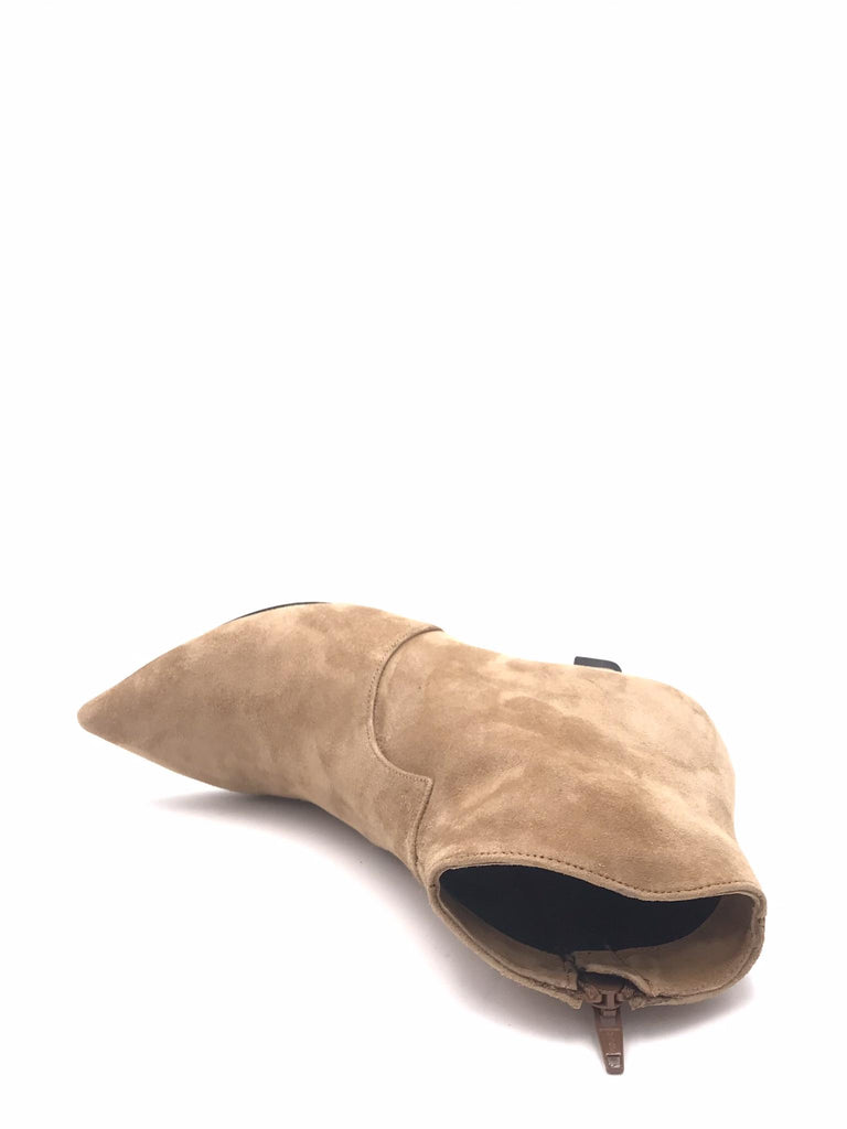 Tronchetto Agata in camoscio dember SR1086 BEIGE ZULIAN 