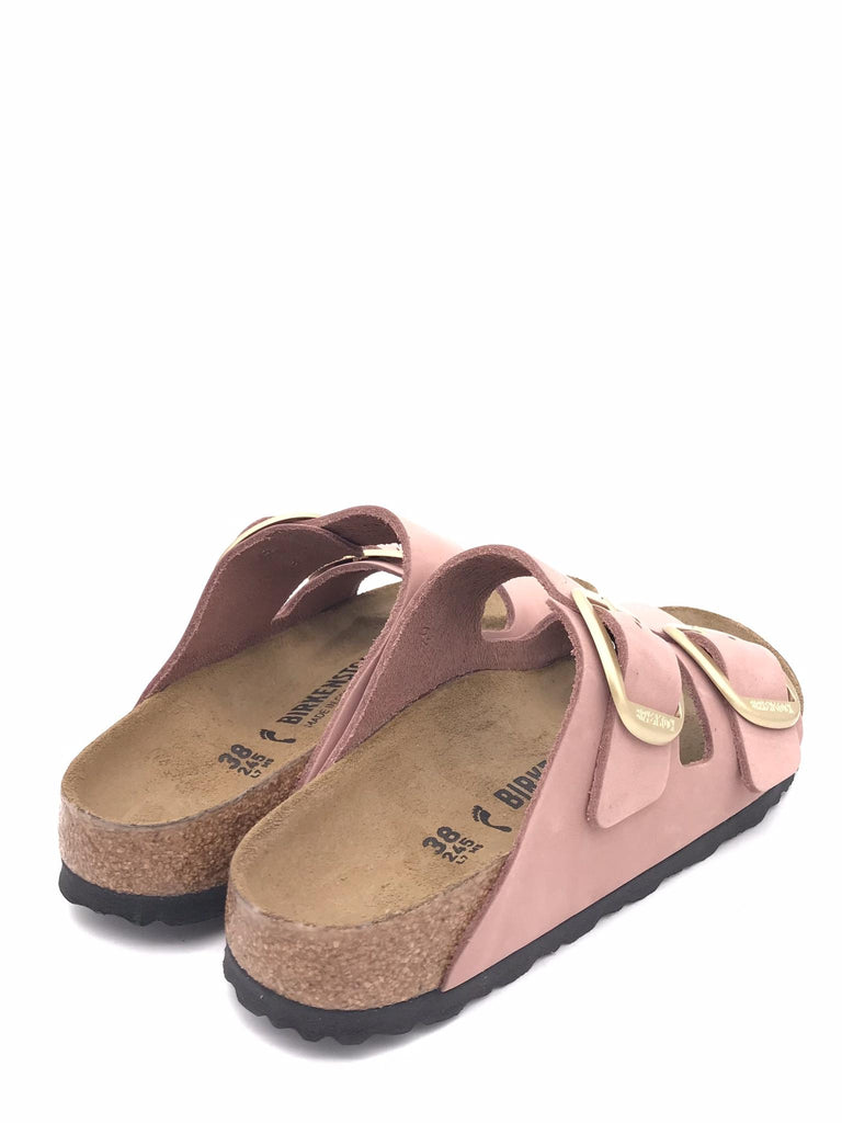 Ciabatte donna Arizona big buckle old rose