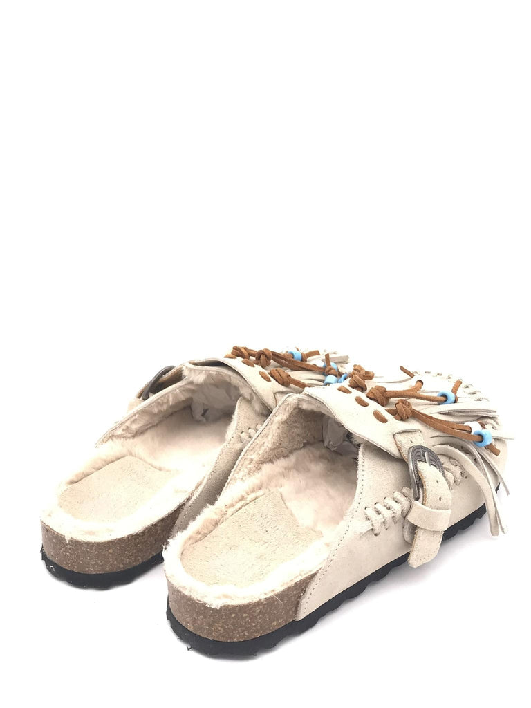 Ciabatta Caribe in crosta crudo CARIBE SUEDEBEIGE TAJI 