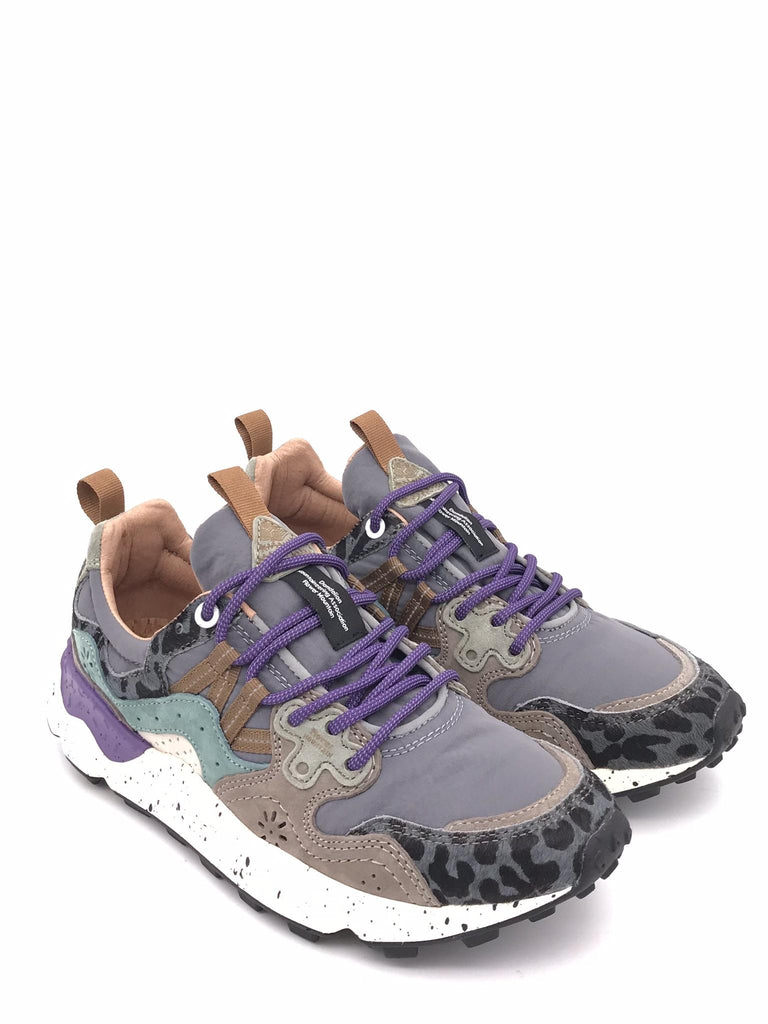 Sneakers donna yamano 3 grigio-viola YAMANO 3 WOMAN 1B74GRIGIO-VIOLA FLOWER MOUNTAIN 