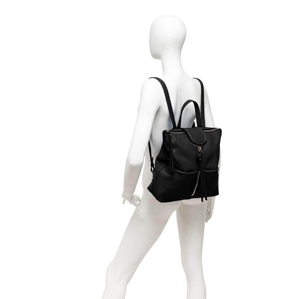Zaino Giada in pelle bottalata nera ZN7040 NERO GIANNI CHIARINI 