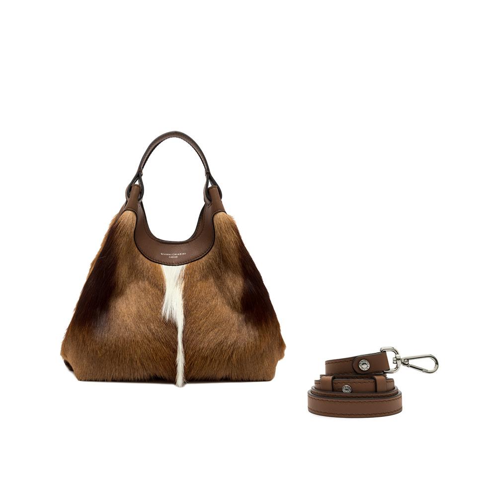 Borsa Dua media cavallino naturale BS12019 NATURALE GIANNI CHIARINI 